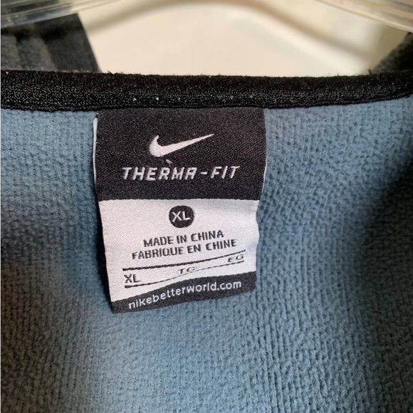 Nike Mens Therma-Fit Blue & Gray Full-Zip Long Sleeve Elite Hoodie. Size XL - Picture 3 of 12